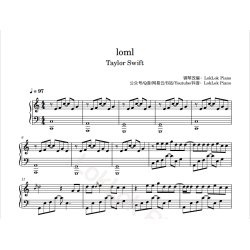 loml Piano Sheet Music
