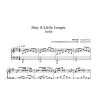 stay a little longer Piano Sheet Music, ROSÉ Piano Notes