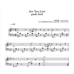 Are You Lost Piano Sheet Music